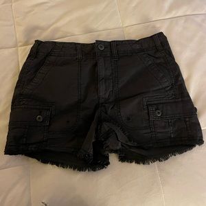 Black American Eagle Cargo Shorts